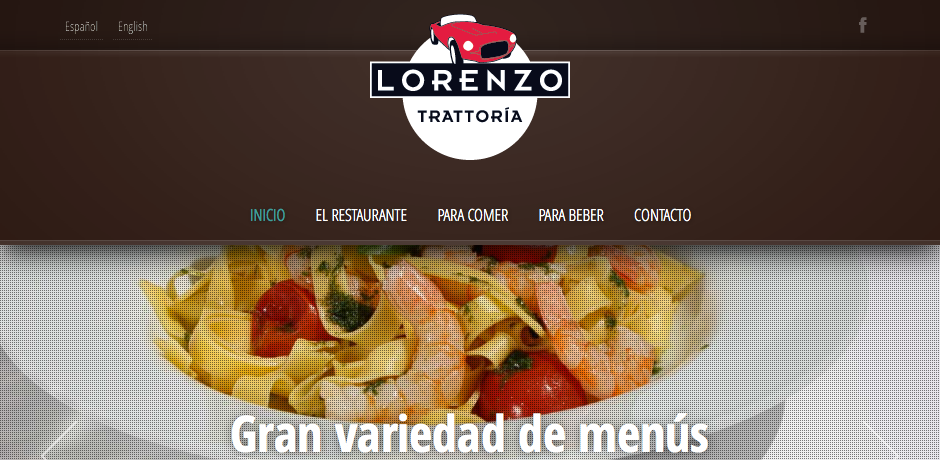 Wordpress responsive restaurante Malaga