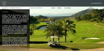 real estate website in Flash La Zagaleta Malaga