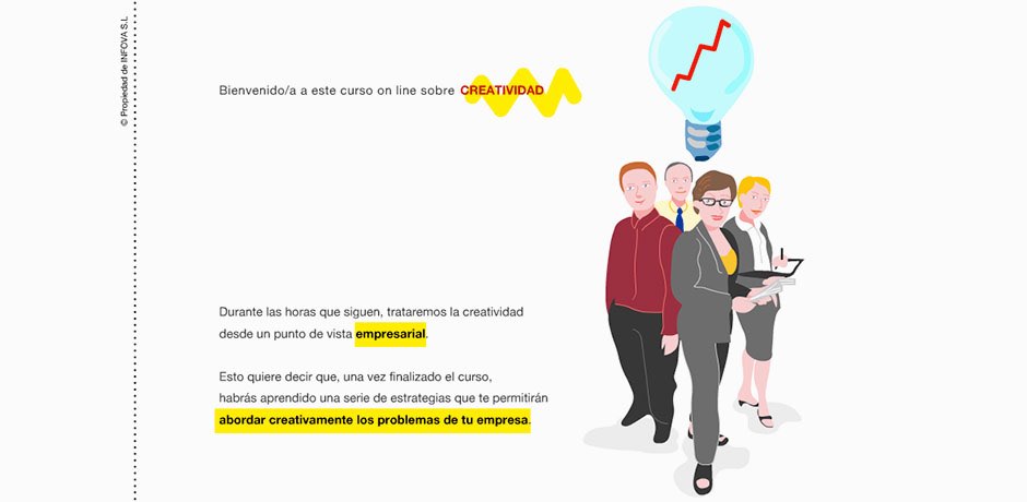 E-learning interactive microsite Madrid