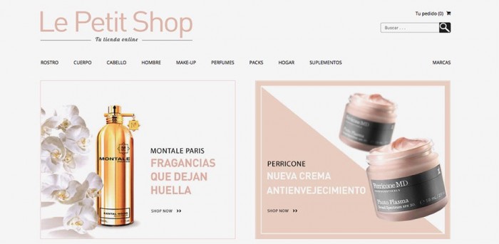 Online perfume store. Le petit shop Marbella